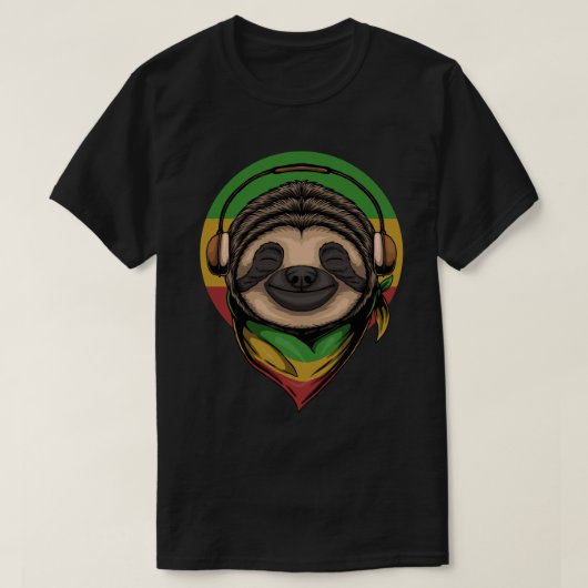 Vibing Sloth T - Shirt (Design vorne)