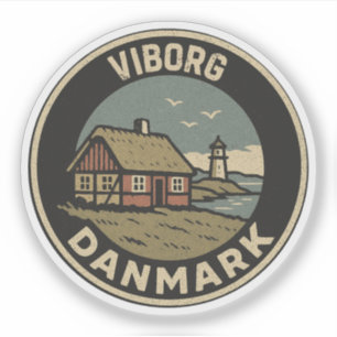 Viborg, Dänemark Aufkleber