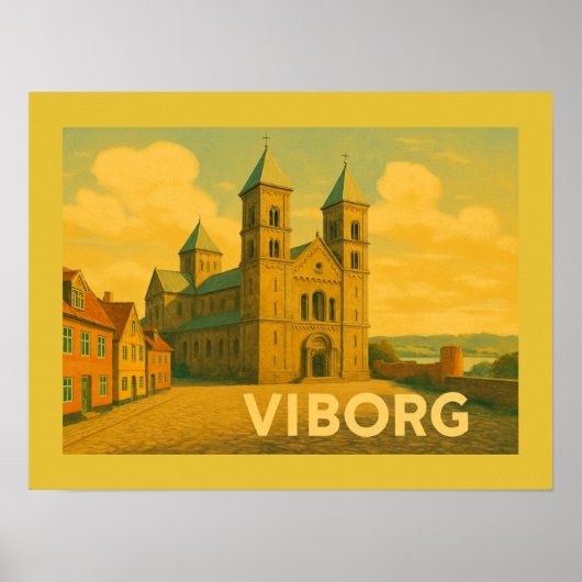 Viborg Dänemark Kathedrale Poster (Vorne)