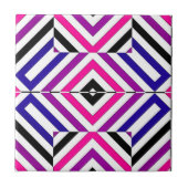 Vibranc Geometric Op Art Illusion Mosaik Muster Fliese (Vorderseite)
