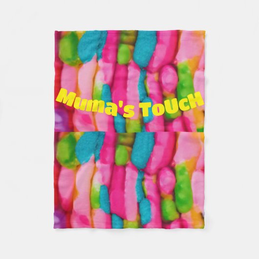 "Vibrance Embrace: Kleines Fleece Blanket (Vorderseite)