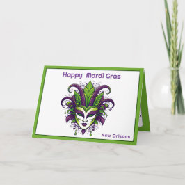 💚 💜 💛 Vibrance von Mardi Gras Karte