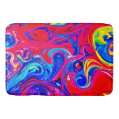 Vibranchenfarbiges Muster Badematte (Vorderseite)