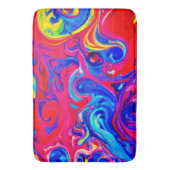 Vibranchenfarbiges Muster Badematte (Vorderseite Vertikal)