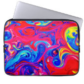 Vibranchenfarbiges Muster Laptopschutzhülle (Vorderseite)