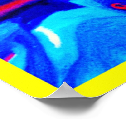 Vibranchenfarbiges Muster Poster (Ecke)