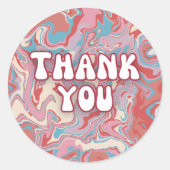 Vibrand Liquid Art Marmor "Danke" Aufkleber (Vorderseite)
