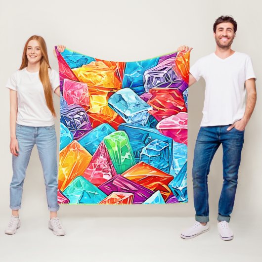 Vibranding Crystal Cluster Art Fleecedecke (Beispiel)