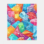 Vibranding Crystal Cluster Art Fleecedecke (Vorderseite)