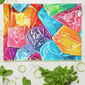 Vibranding Crystal Cluster Art Geschirrtuch (Gefaltet)