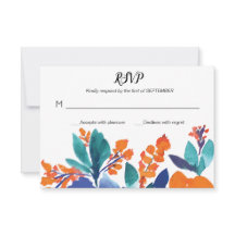 Vibranding floral Bloom RSVP Card