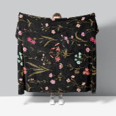 Vibranding Floral Medley Fleece Blanket