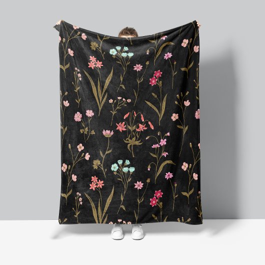 Vibranding Floral Medley Fleece Blanket