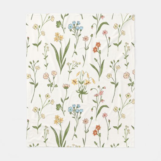 Vibranding Floral Medley Fleece Blanket (Vorderseite)
