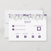 Vibranding Florals Wedding RSVP Card Dankeskarte (Vorderseite)
