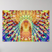 Vibranding Multicolor Psychedelic Abstrakt Poster (Vorne)