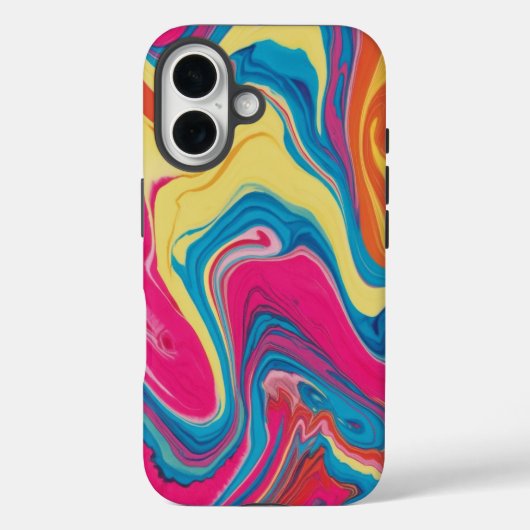 Vibranding Tye-Dye Marble Phone Case Design (Rückseite)