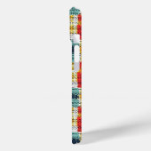 Vibranding Woven Kariert - Retro Boho Checkered Mu Case-Mate iPhone Hülle (Rückseite / Links)