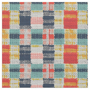 Vibranding Woven Kariert - Retro Boho Checkered Mu Stoff