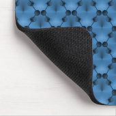 Vibranend Blue Retro Funk Circles Mousepad (Ecke)