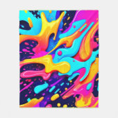 Vibranend Color Chaos Art Fleecedecke (Vorderseite)