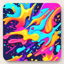 Vibranend Color Chaos Art Getränkeuntersetzer