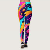 Vibranend Color Chaos Art Leggings (Rückseite)