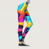 Vibranend Color Chaos Art Leggings (Rechts)