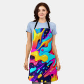 Vibranend Color Chaos Art Schürze (Getragen)