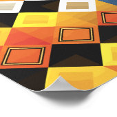 Vibranend Diamond Grid Pattern Poster (Ecke)