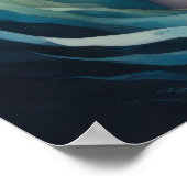 Vibranend farbige Wasserfarbenmalerei Frau Poster (Ecke)