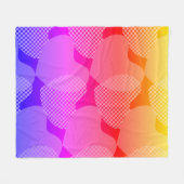 Vibranend Gradient Heart Stilvoller Regenbogen Fleecedecke (Vorderseite (Horizontal))
