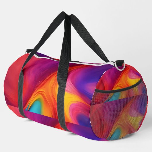 "Vibranend Gradient Splash Bag Texture: Duffle Bag (Rechte Ecke)