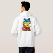 Vibranend Graffiti-Style 'Swe Pac Sun' Hoodie (Schwarz voll)