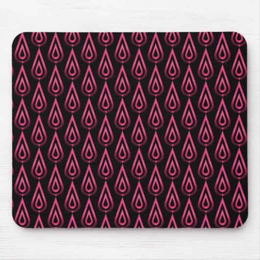 Vibranend Hot Pink flackernde Flammen Mousepad (Vorne)