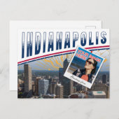 Vibranend Indianapolis Indiana Foto Collage Postkarte (Vorne/Hinten)
