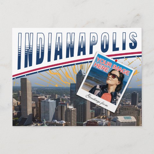 Vibranend Indianapolis Indiana Foto Collage Postkarte (Vorderseite)