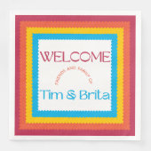 Vibranend passende Farben Serviette (Vorderseite)