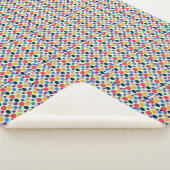 Vibranend Polka Dot Pattern auf Sherpa Blanket Sherpadecke (3/4)