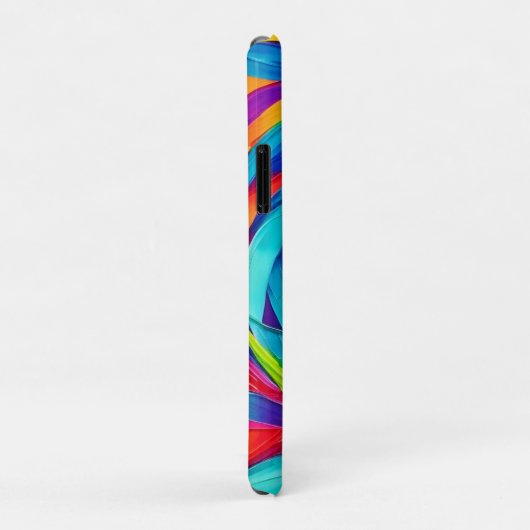 Vibranend Psychedelic Floral Spiral Painting Case-Mate iPhone Hülle (Hinten/Rechts)