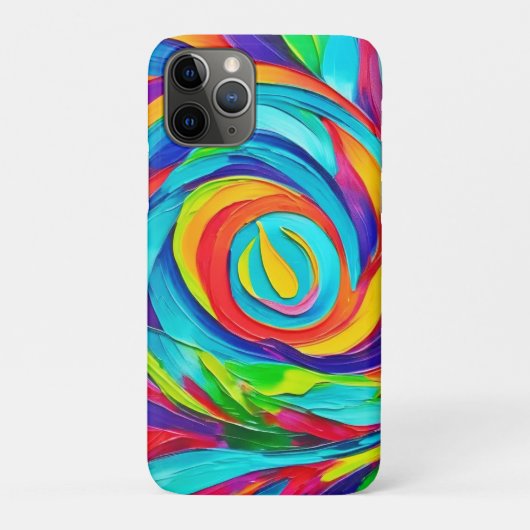 Vibranend Psychedelic Floral Spiral Painting Case-Mate iPhone Hülle (Rückseite)