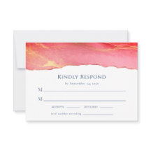Vibranend Summer Wedding RSVP Response Card