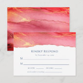 Vibranend Summer Wedding RSVP Response Card Karte (Vorne/Hinten)