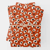 Vibranff Bold Red Leopard Stylish Animal Print Geschenkpapier Set (Beispiel)