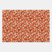 Vibranff Bold Red Leopard Stylish Animal Print Geschenkpapier Set (Vorderseite)