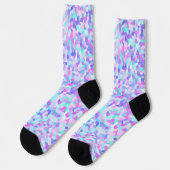 Vibranful Colorful Funky Boho Groovy Sprinkle Mosa Socken (Linkes Detail)