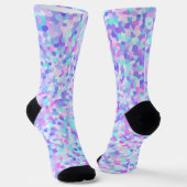 Vibranful Colorful Funky Boho Groovy Sprinkle Mosa Socken (Gewinkelt)
