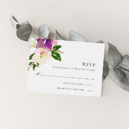 Vibraning Bloom RSVP-Karte RSVP Karte