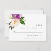 Vibraning Bloom RSVP-Karte RSVP Karte (Vorderseite)