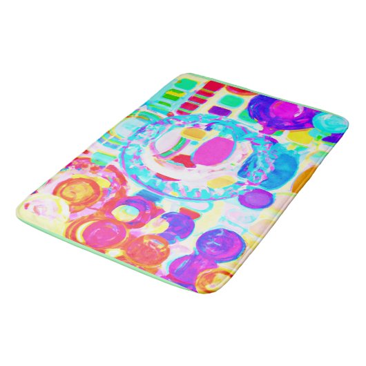 Vibraning Colors Random Pattern Badematte (Schrägansicht)